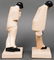 Art Deco Manner Crackle Glazed Figures, Pair - 3