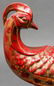 Zsolnay Modern Red Glaze & Gilt Ceramic Bird - 6