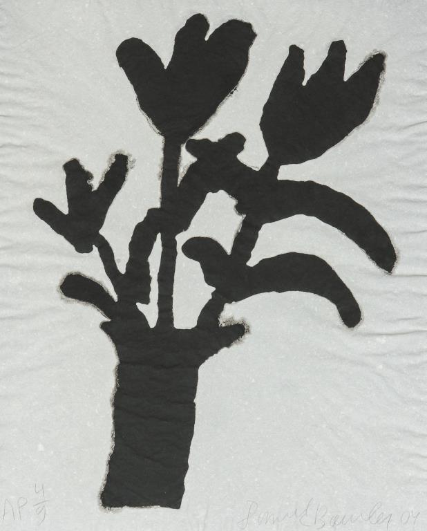 Donald Baechler "Flower Vase" Ink on Paper Print (1 of 4)