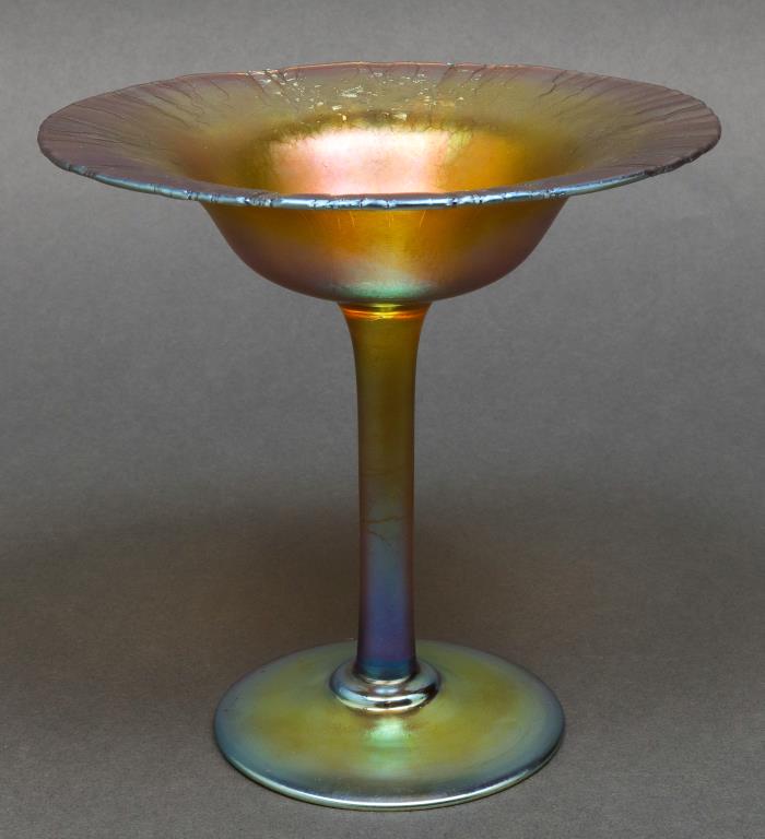 Tiffany Studios Favrile Art Glass Compote (1 of 7)