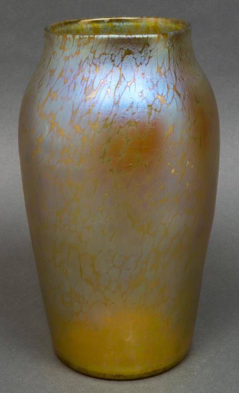 Loetz Papillion Gold Art Glass Vase (1 of 5)