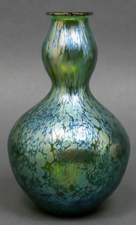Loetz Papillion Green Glass Vase (1 of 5)