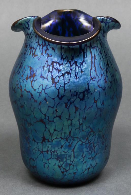Loetz Papillion Cobalt Glass Vase (1 of 4)