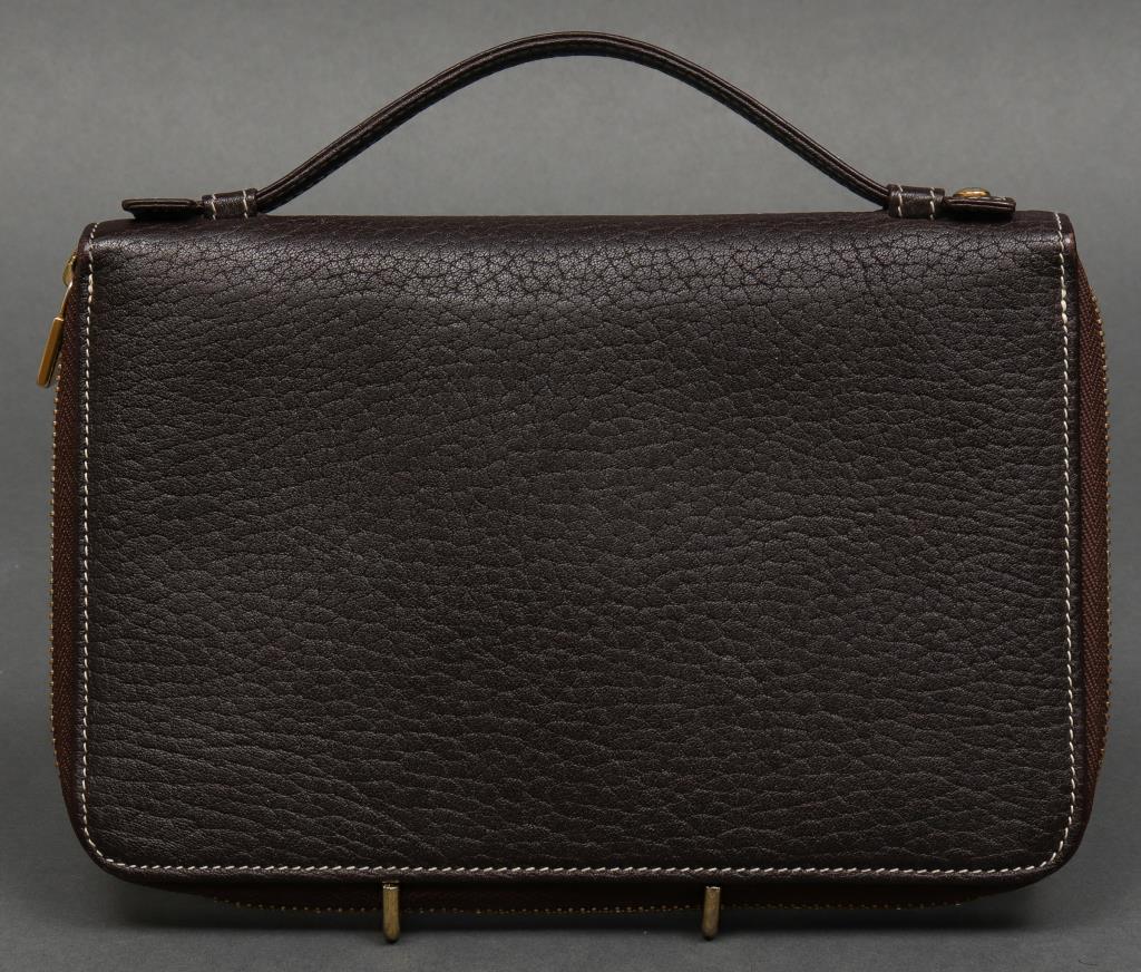 Loro Piana Italian Leather Zipper Clutch (1 of 7)