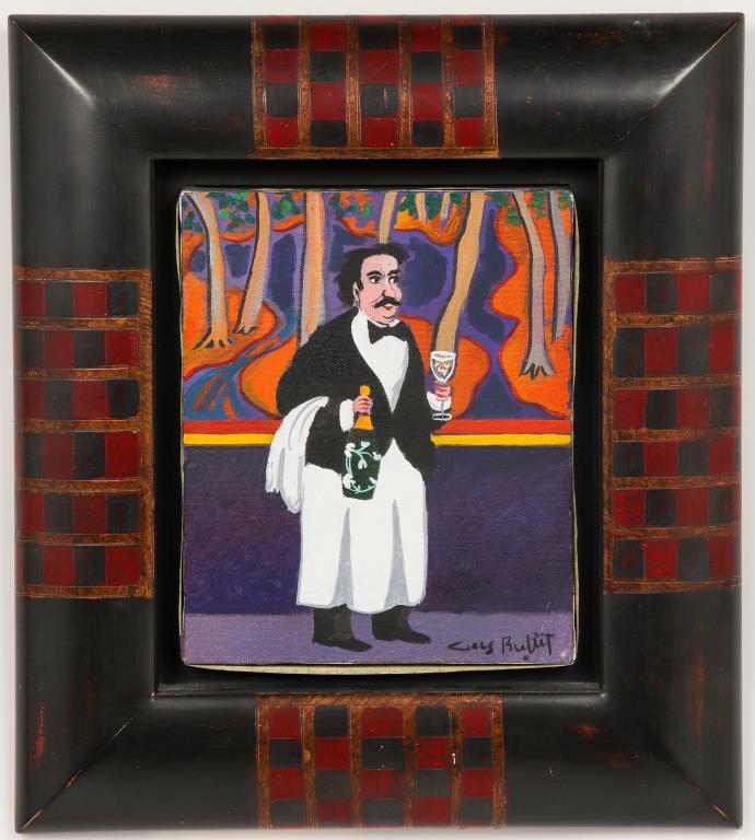 Guy Buffet "Albert at Maison Belle Epoque" Oil (1 of 5)