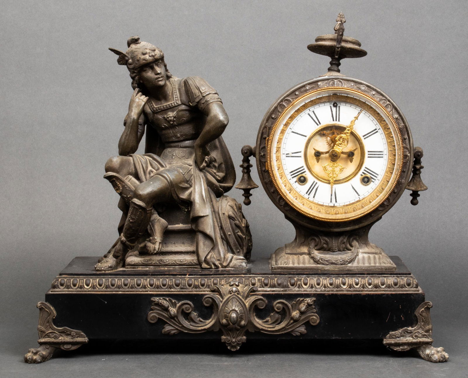 Ansonia Neoclassical Style Figural Mantel Clock (1 of 8)