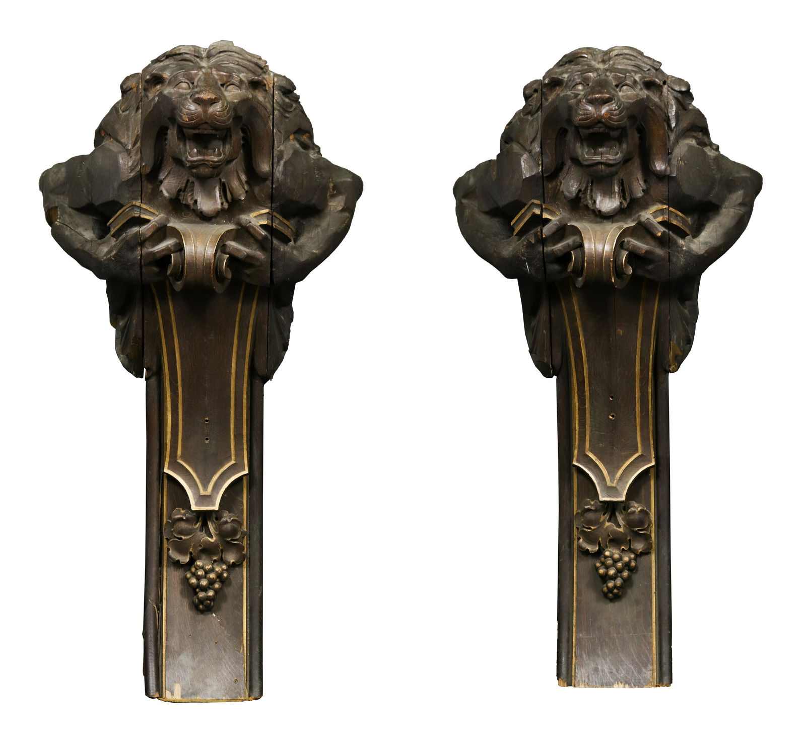 Antique Monumental Lion Architectural Elements, Pr (1 of 12)