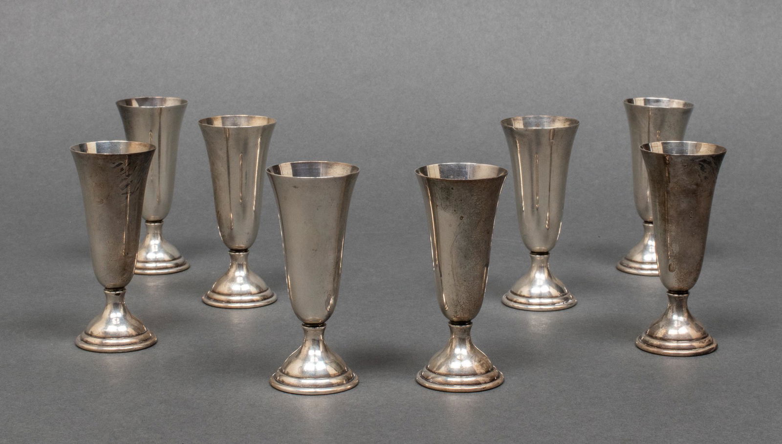 Julius Randahl Sterling Silver Cordials, Set of 8 (1 of 6)