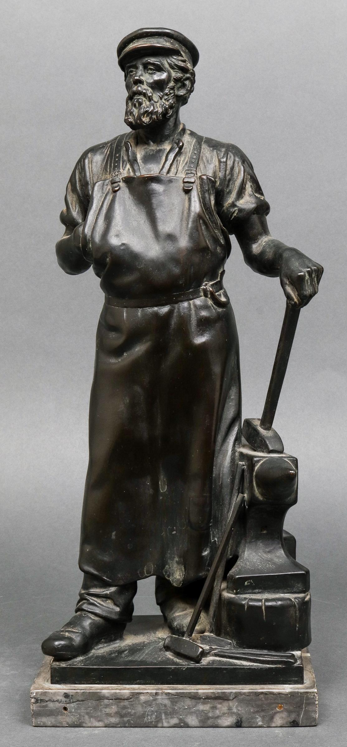 Albert Hermann Kuppers "Blacksmith" Bronze (1 of 12)