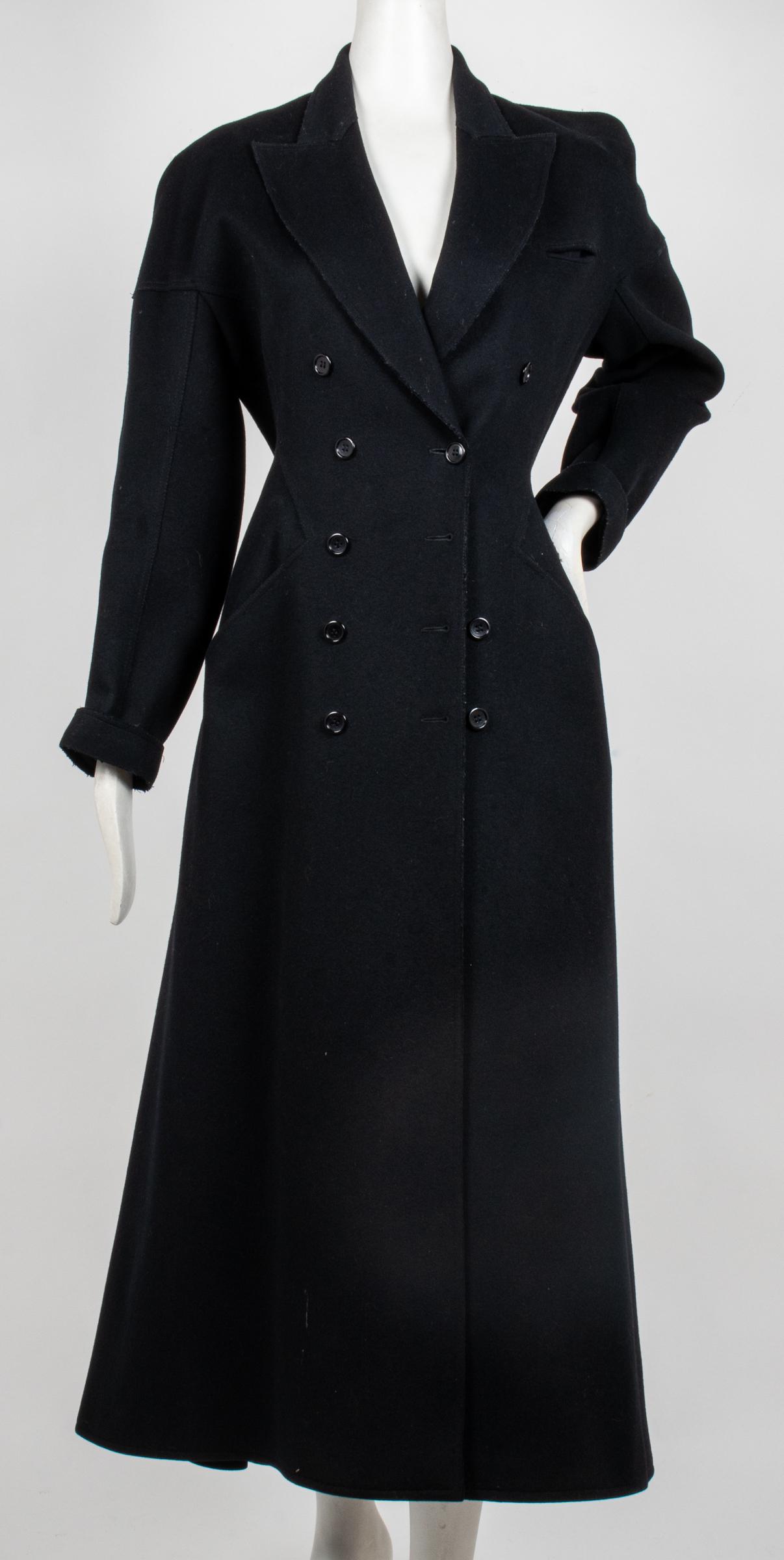 Alaïa Designer Long Wool Coat (1 of 7)