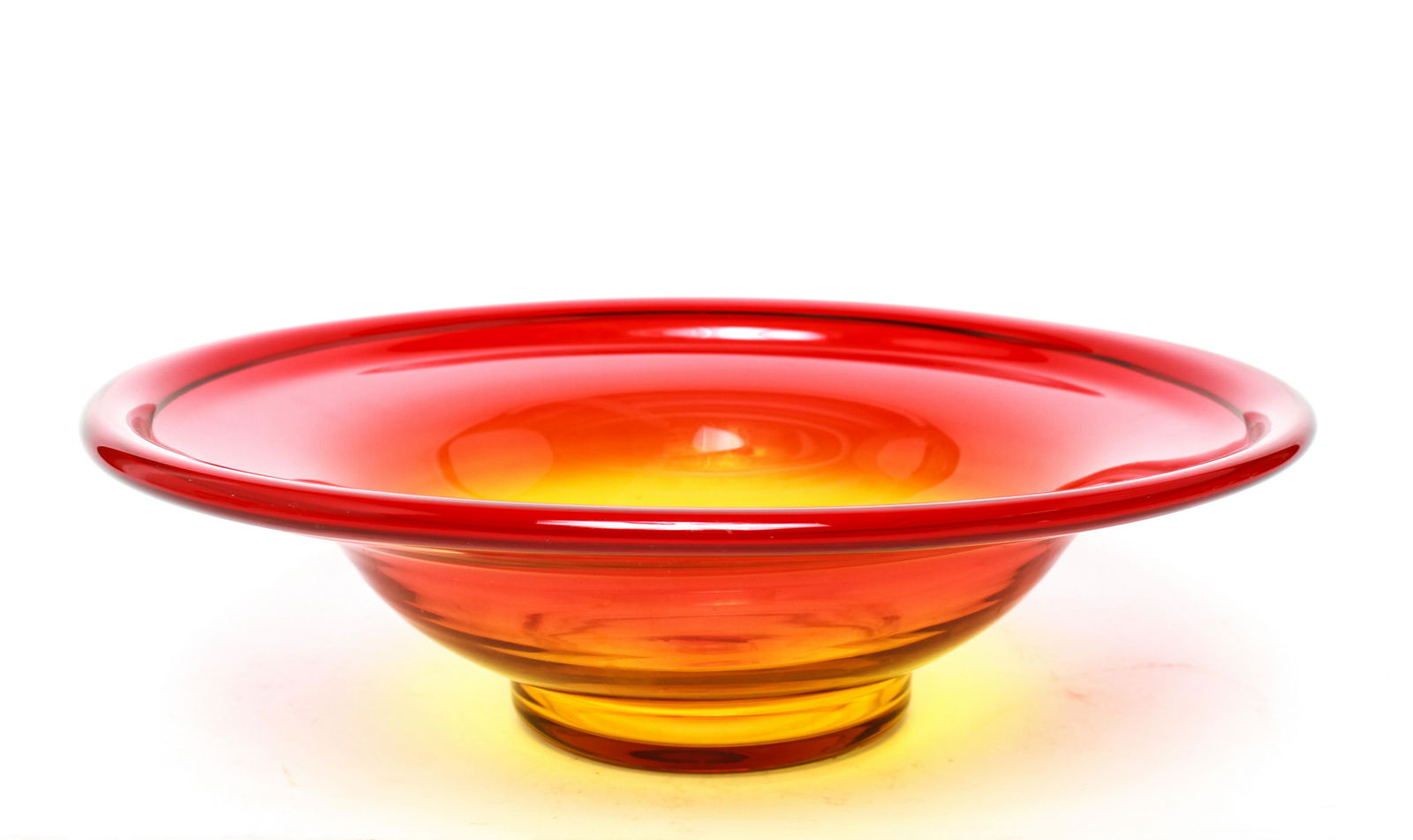 Mid-Century Modern Blenko Amberina Glass Bowl (1 of 10)