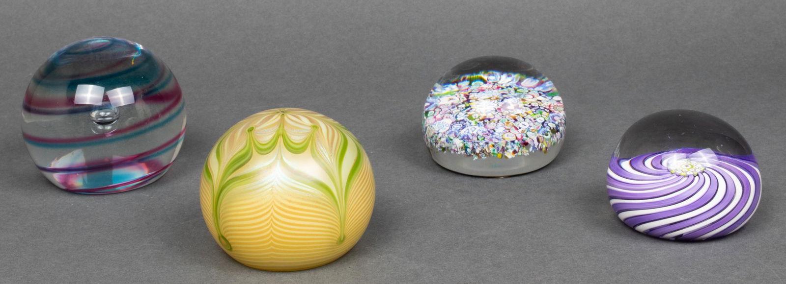Art Glass Paperweights incl. Perthshire, 4 Pcs. (1 of 7)