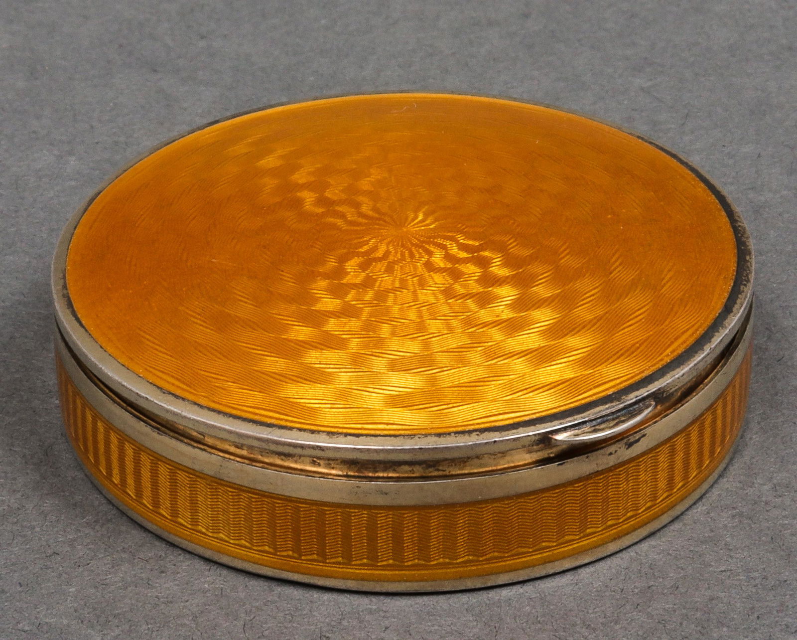 Antique Sterling & Enamel Compact / Box (1 of 5)