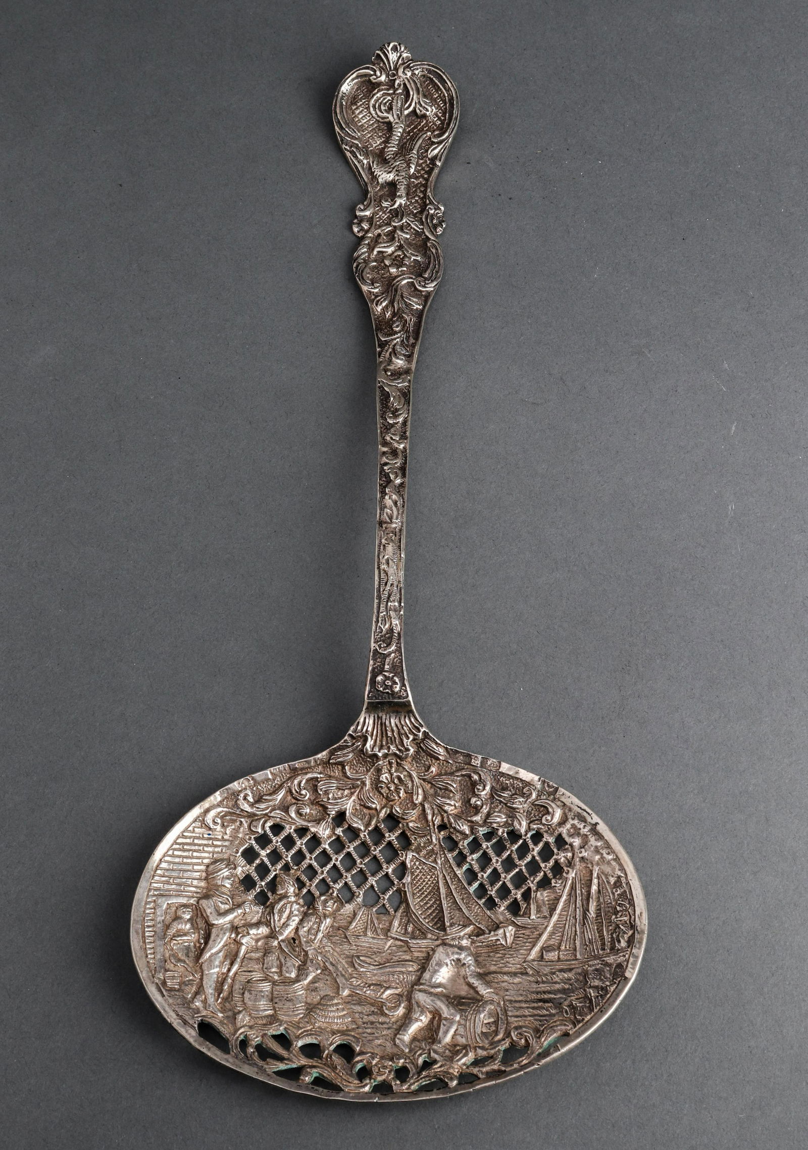 Continental Silver Server w Figures & Ships (1 of 5)