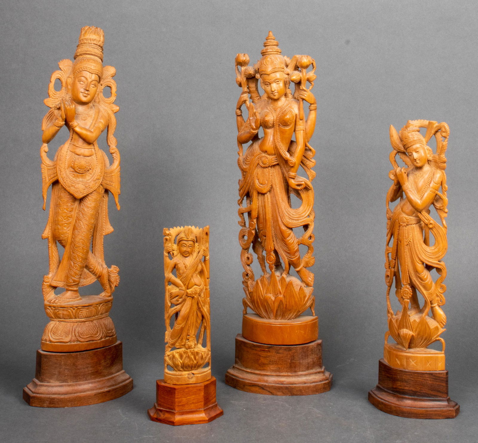 Assorted Indian Hindu Wood Sculptures, 4 (1 of 5)