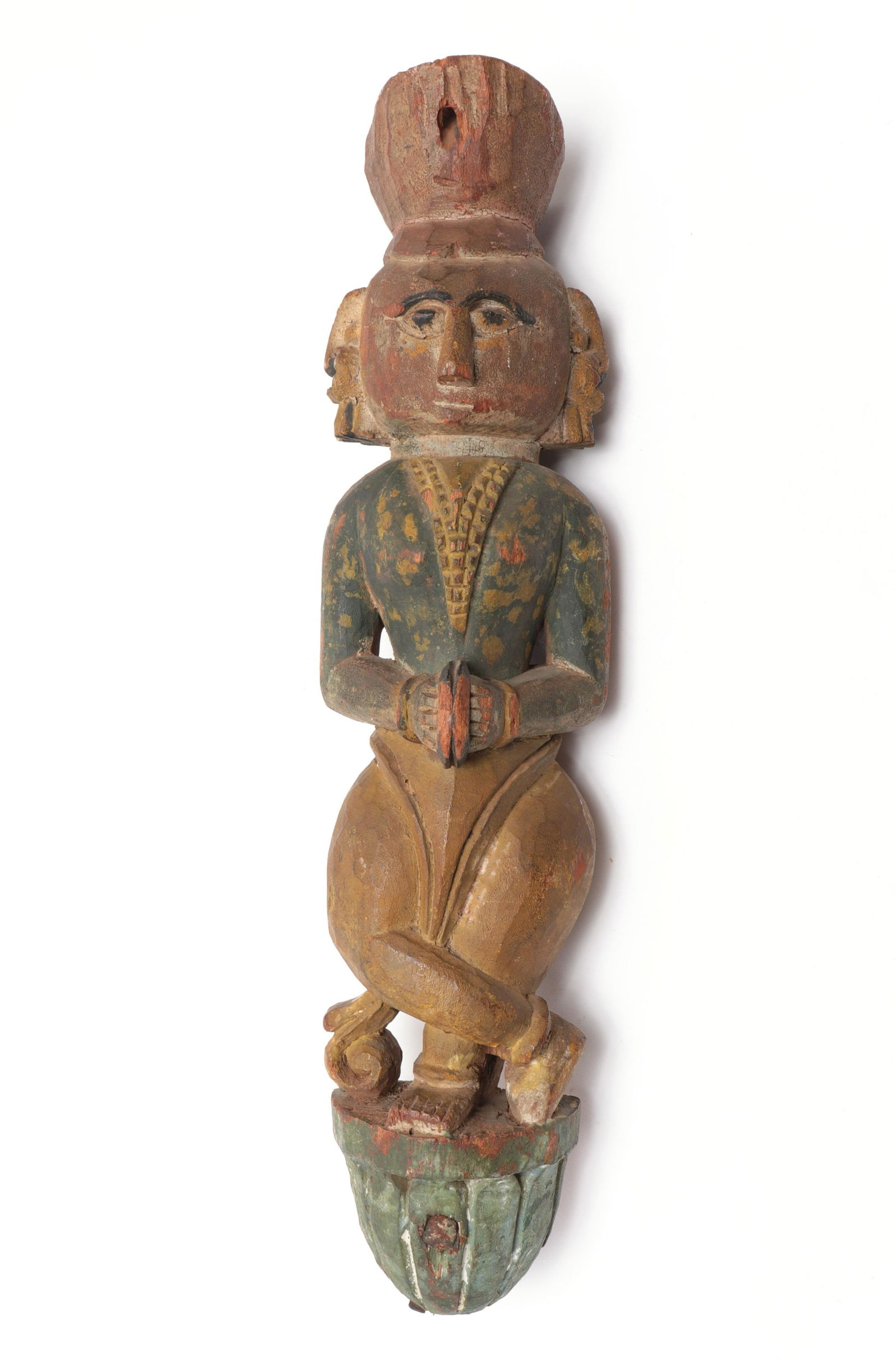 Asian Carved Wood Figural Sculpture (1 of 6)