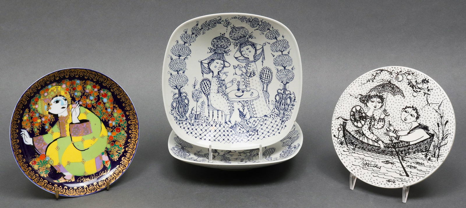 Bjorn Wiinblad Danish Modern Plates & Plaque, 4 (1 of 12)