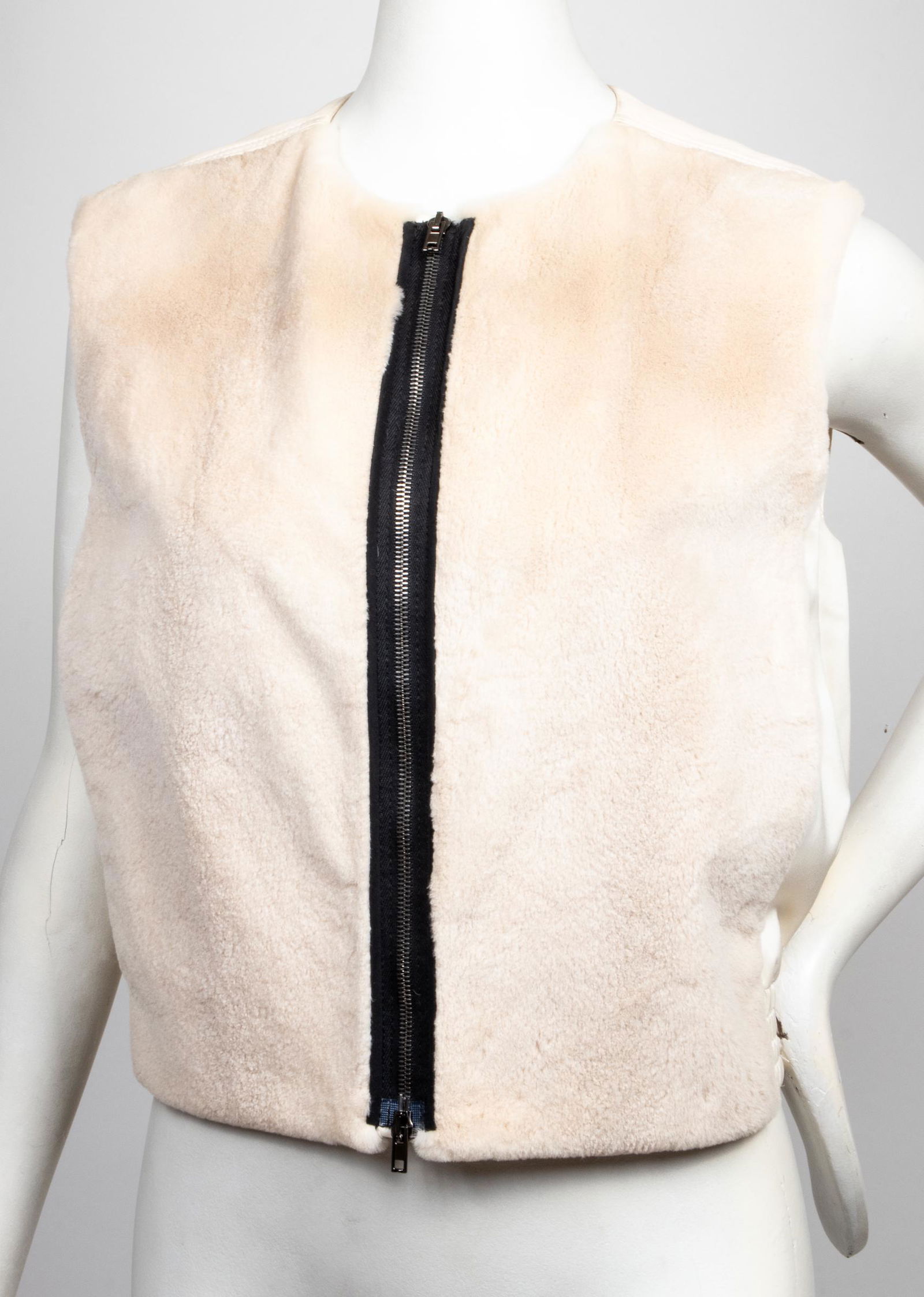 Reed Krakoff Designer Sheared Mink & Leather Vest (1 of 6)