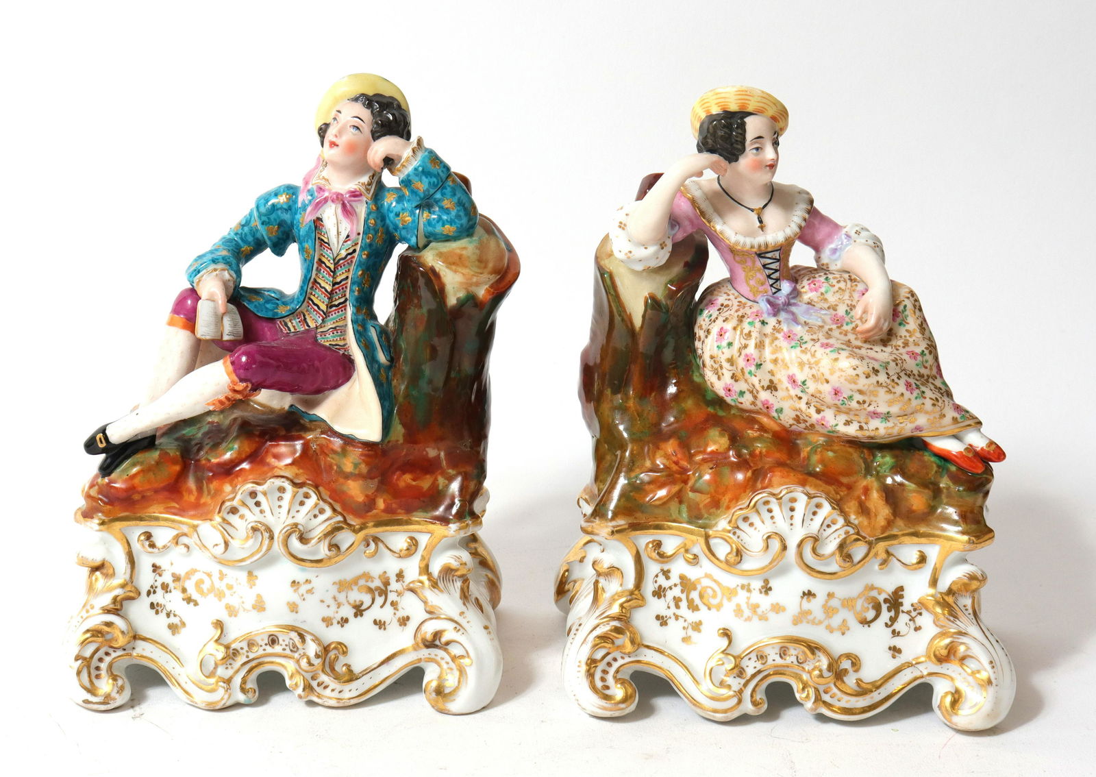 Jacob Petit Style Porcelain Figural Candle Holders (1 of 5)