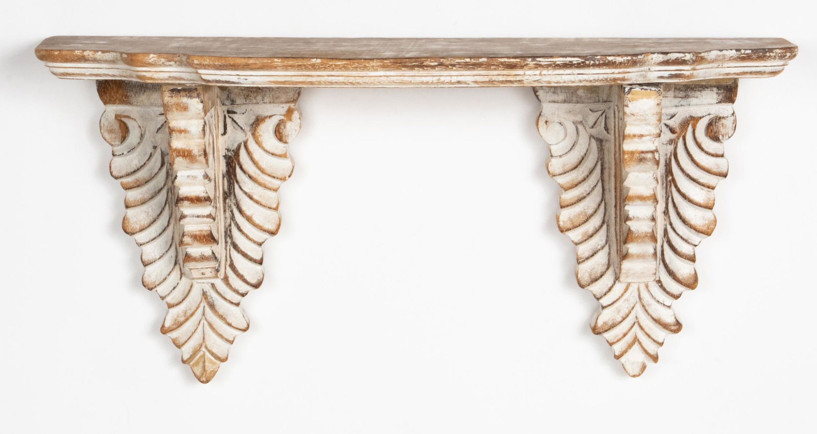 Italian Style Painted Carved Wood Wall Bracket (1 of 4)