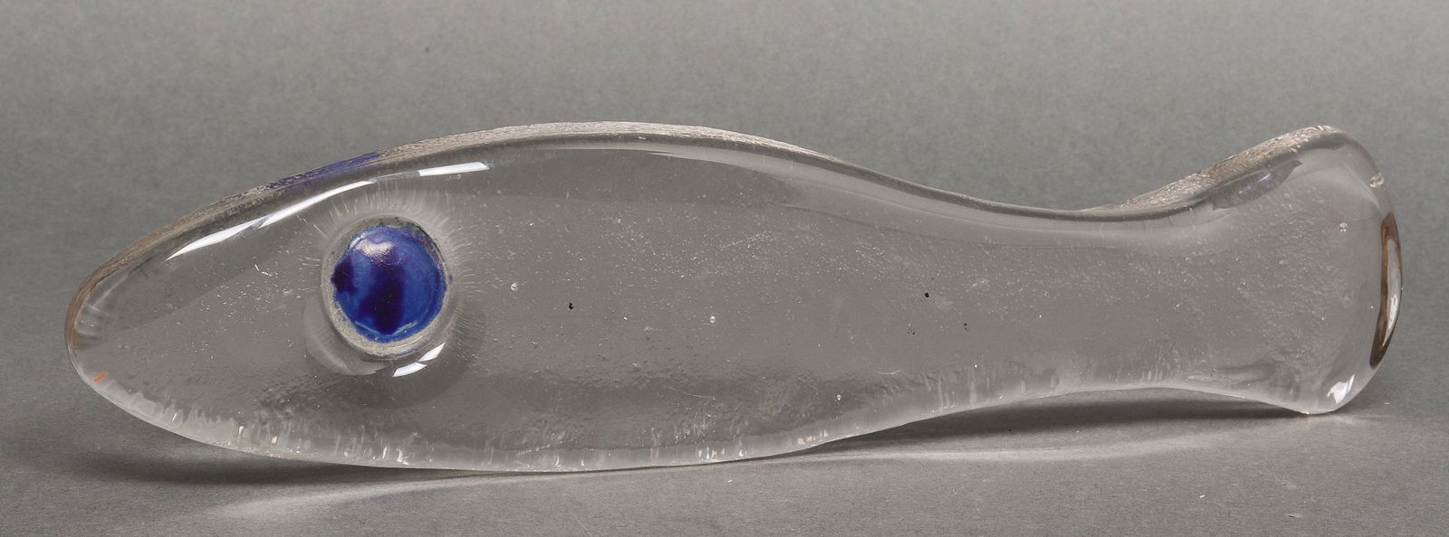 Modern Fish Form Glass Paperweight Sculpture (1 of 5)