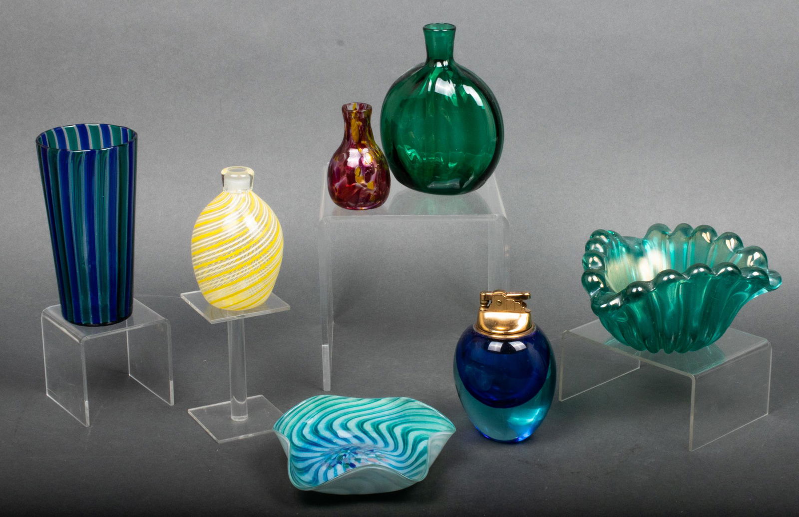 Murano & Colorful Art Glass Articles, Group of 7 (1 of 8)