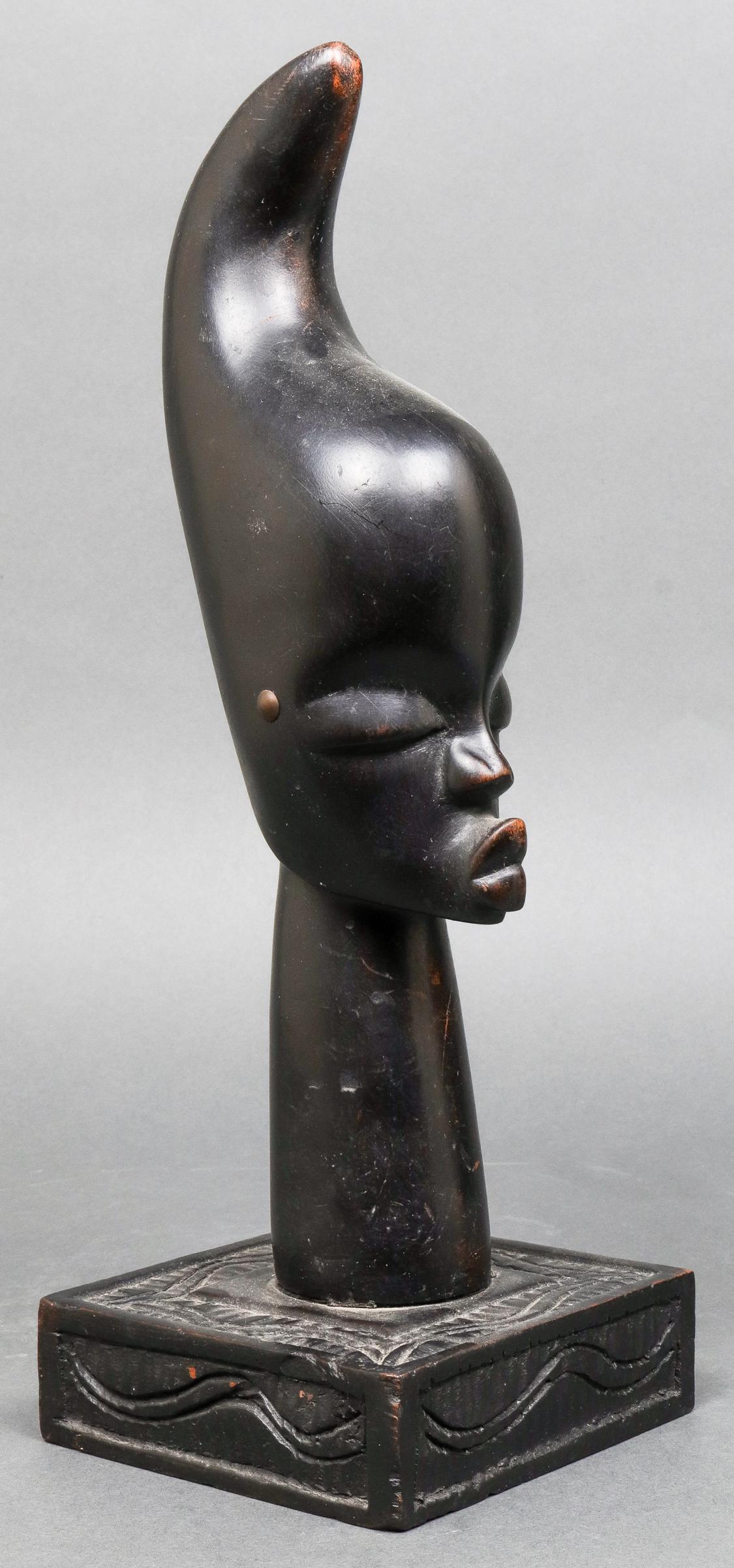 A. Matino African Carved Wood Figural Sculpture (1 of 10)