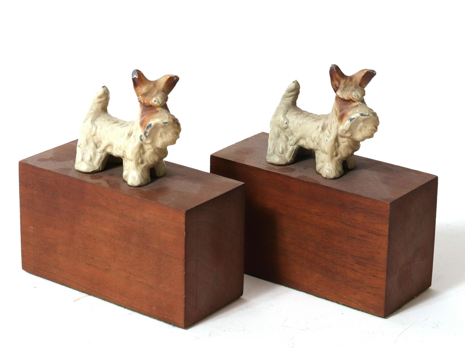 Cast Metal Scottie Dog Figural Bookends, Pair (1 of 4)