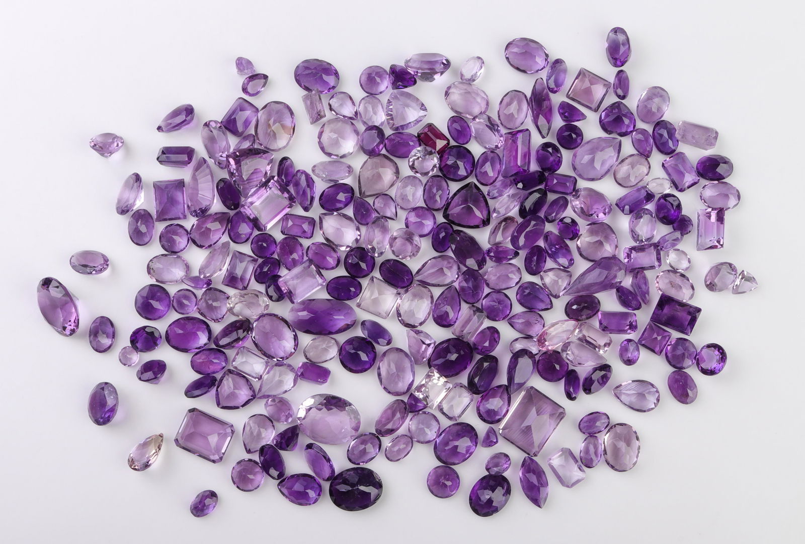 212.1 cttw. Loose Mixed-Cut Amethyst Stones (1 of 6)