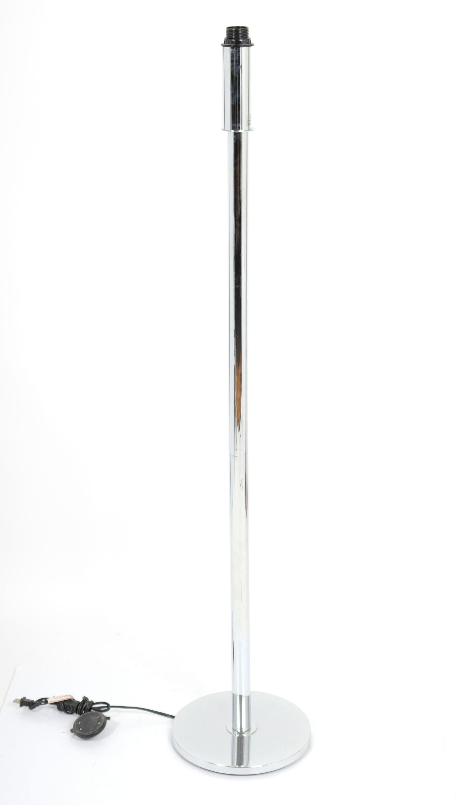 Modern Chrome Column Floor Lamp (1 of 4)