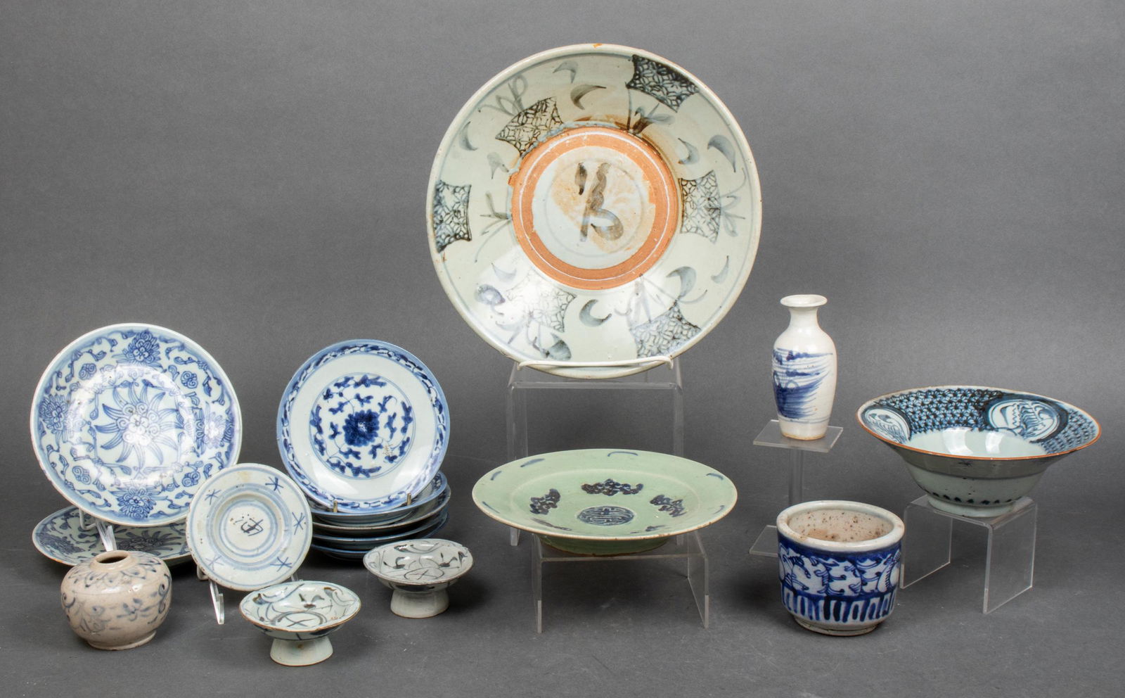 Assorted Blue & White Asian Porcelain Tableware,16 (1 of 11)