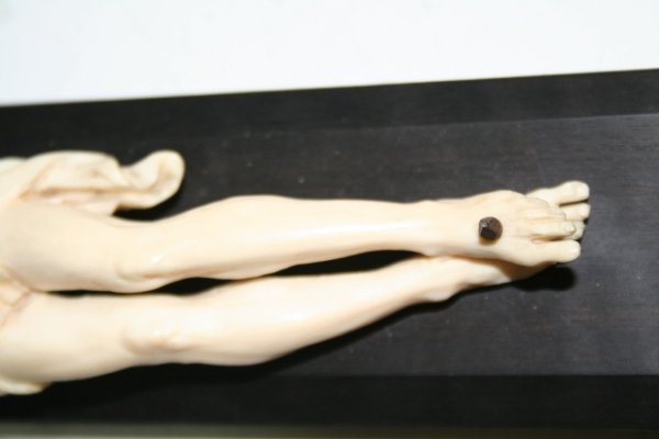 19th-C Austrian Crucifix w/Ivory Corpus Christi - 10