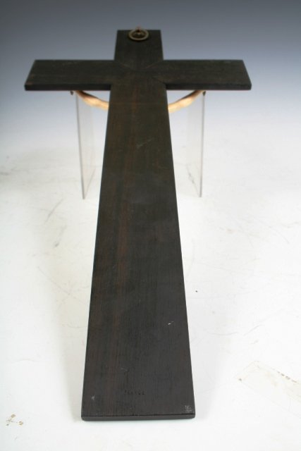 19th-C Austrian Crucifix w/Ivory Corpus Christi - 4