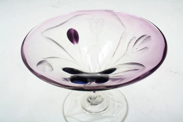 Moser Stem Glass w/Glass Applique - 3