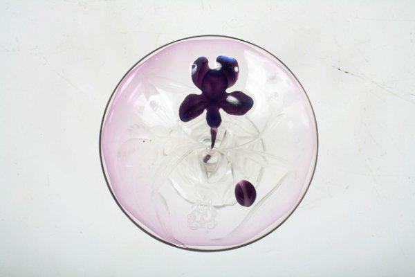 Moser Stem Glass w/Glass Applique - 5