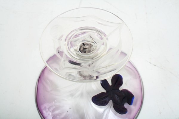 Moser Stem Glass w/Glass Applique - 6