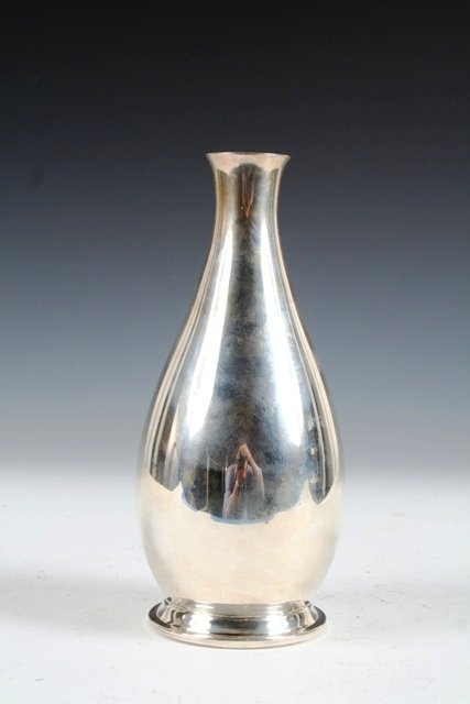 Cartier Sterling Silver Flower Vase