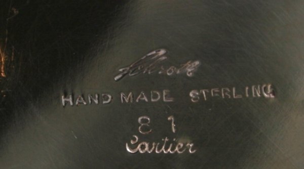 Cartier Sterling Silver Flower Vase - 5