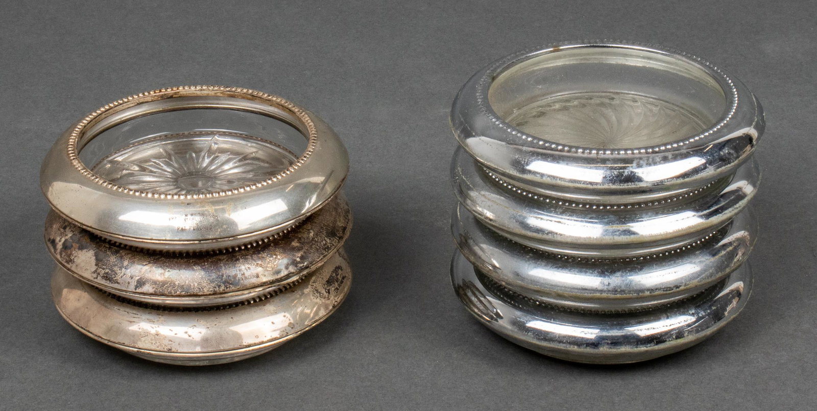 Sterling, Silver-Tone Metal, & Glass Coasters, 7 (1 of 7)