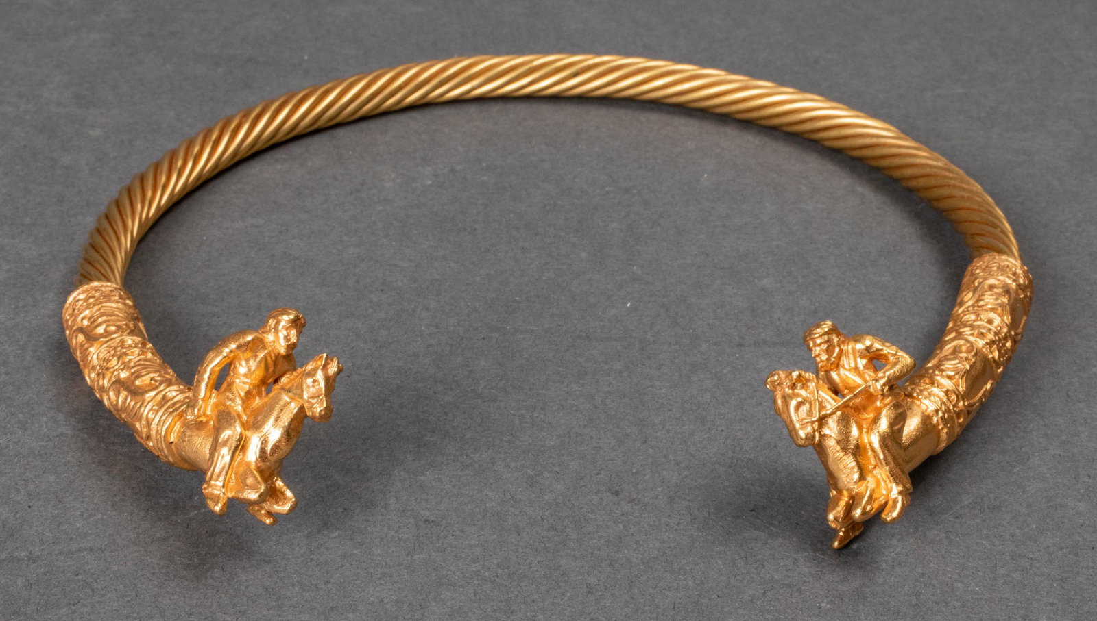 MMA Gold Plate Scythian Horsemen Torque Necklace (1 of 8)