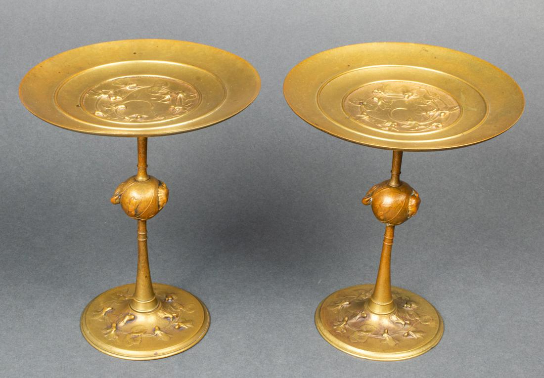 Art Nouveau Gilt Bronze Compotes, Pair (1 of 10)
