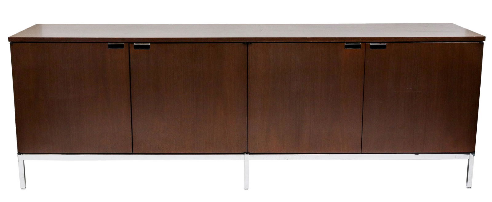 Knoll Style Mid-Century Modern Walnut Credenza (1 of 2)