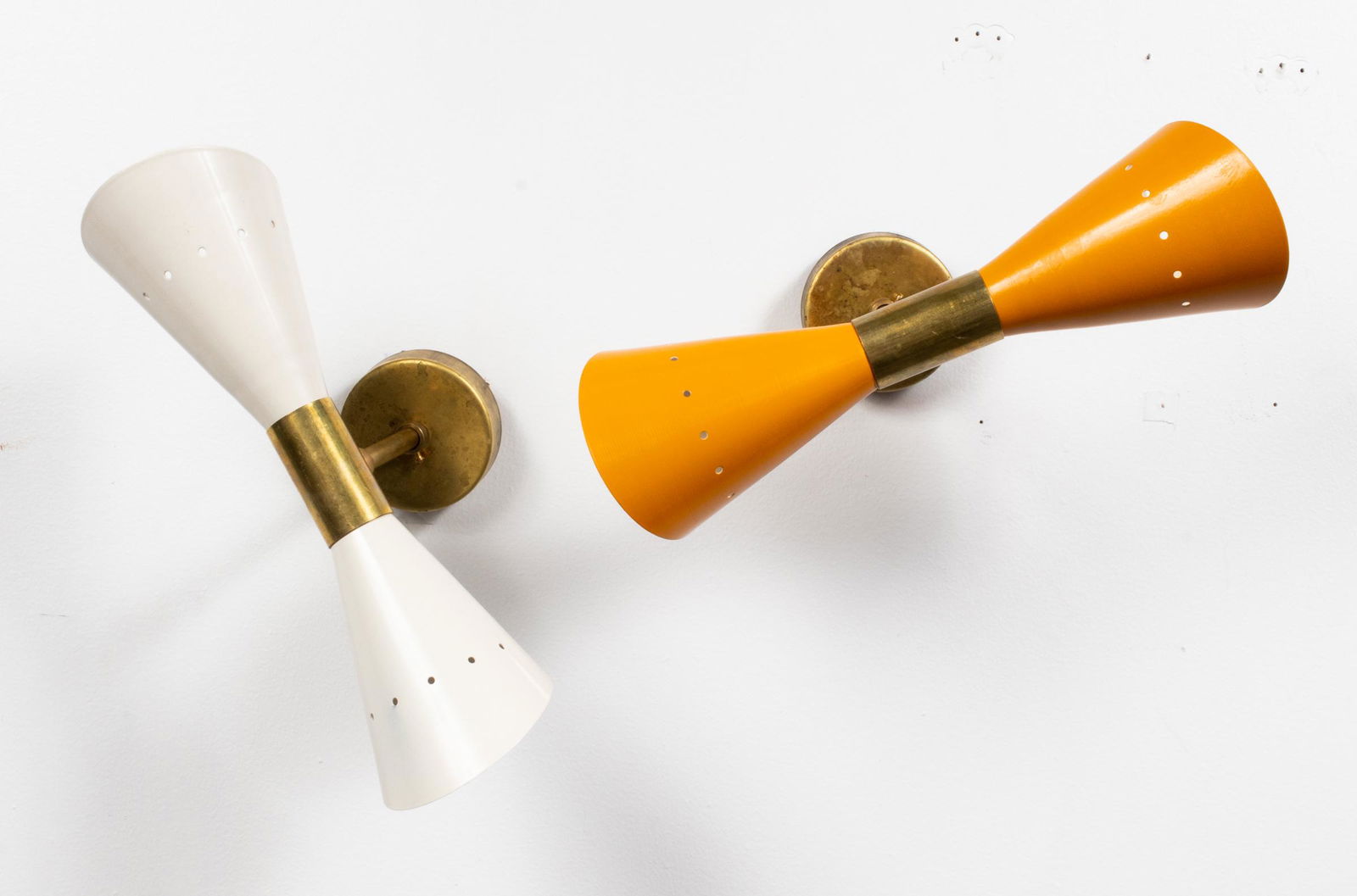 Italian Modern Stilnovo Style Sconces, Pair (1 of 17)