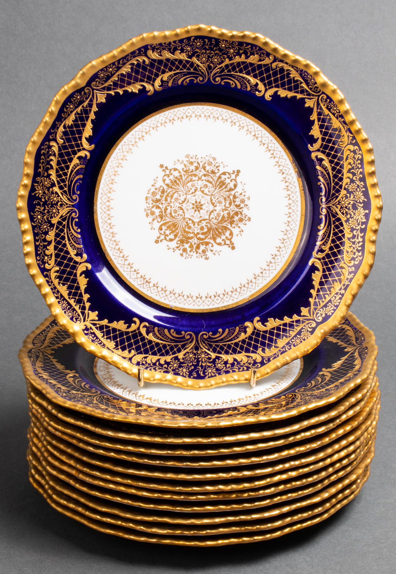 Royal Doulton Porcelain Salad Plates, Set of 12 (1 of 9)