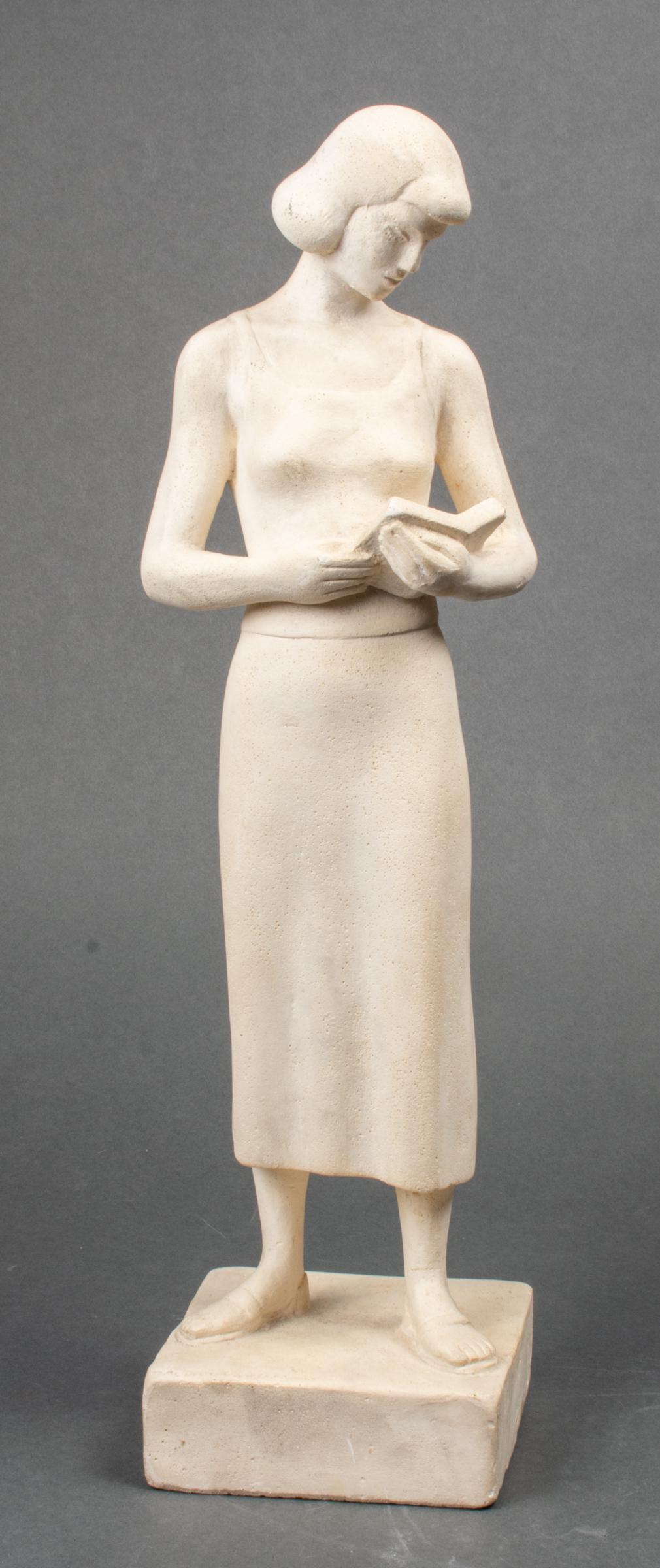 Maurice Glickman Modern Woman Reading Sculpture (1 of 9)