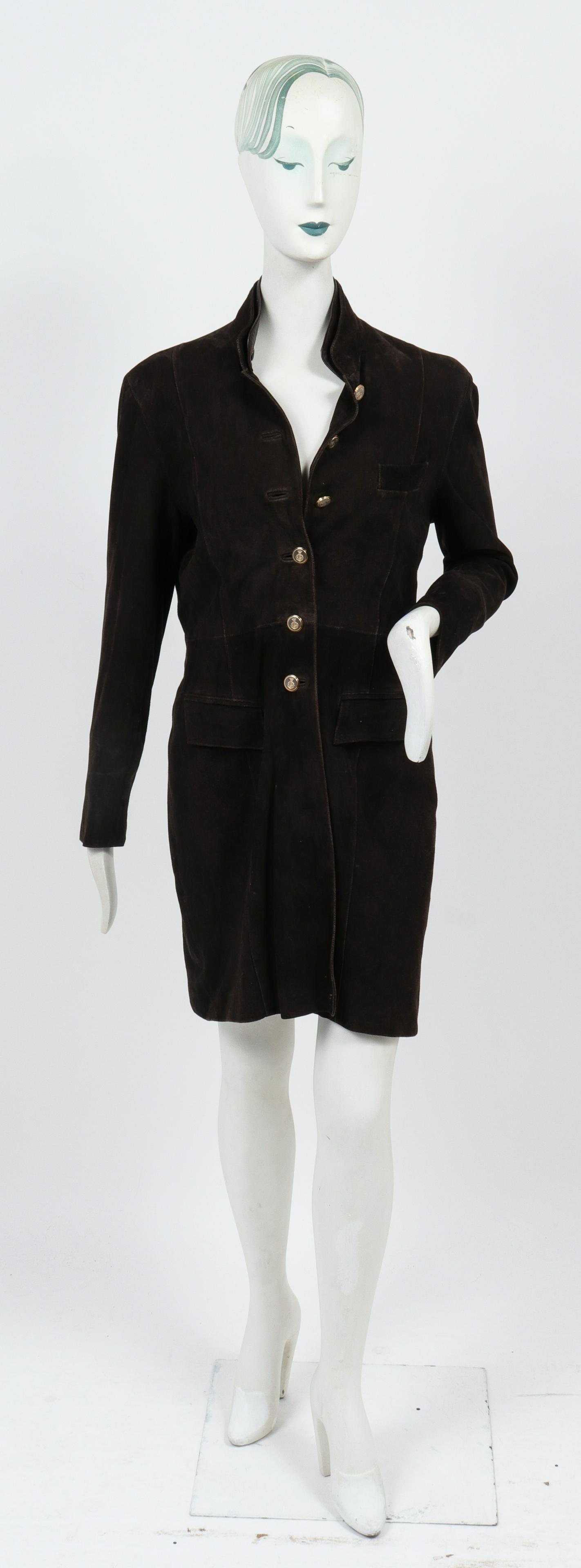 Ludlow of London Suede Longline Jacket (1 of 6)