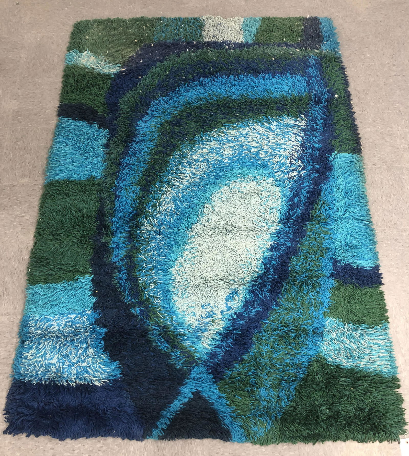 Scandinavian Rya Shag Pile Rug, 6' 7" x 4' 7" (1 of 5)