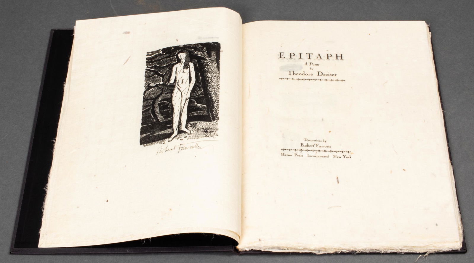 "Epitaph: A Poem" Signed Theo. Dreisler Ltd. Ed. (1 of 12)