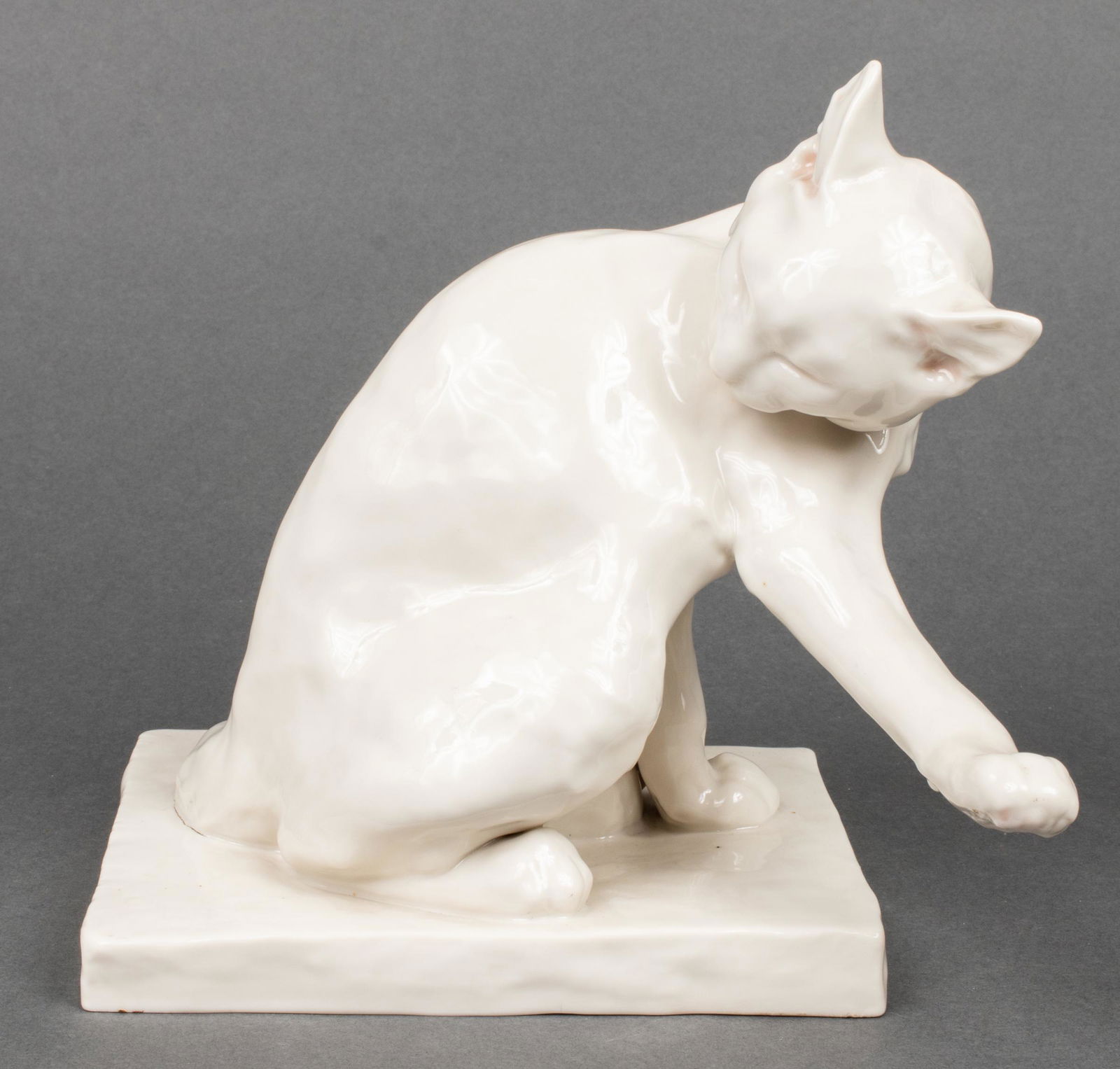 German Schwarzburger Porcelain Cat Sculpture (1 of 10)