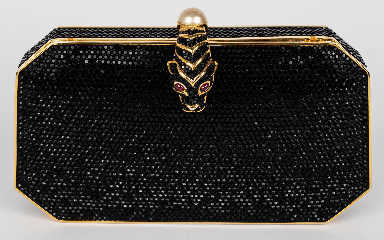 Judith Leiber Black Crystal Minaudiere (1 of 19)